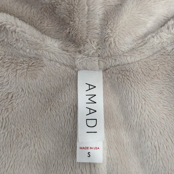 Amadi Womens Coat, Grey and Tan Size S - Picture 3 of 4